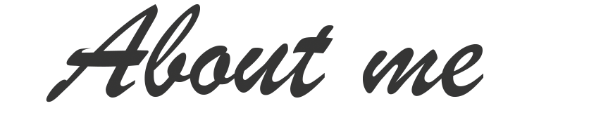 About me page heading image